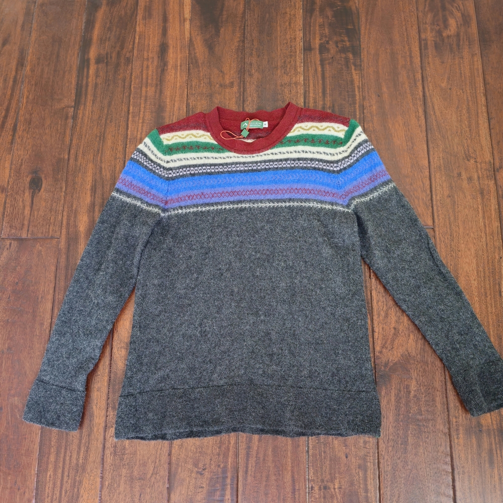 Mallkini  Striped Women's Alpaca Sweater Size M